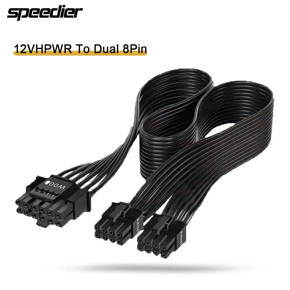 Dual 8Pin To 16Pin 12Vhpwr Cable - Cavo modulare di alimentazione 12VHPWR ATX3.0