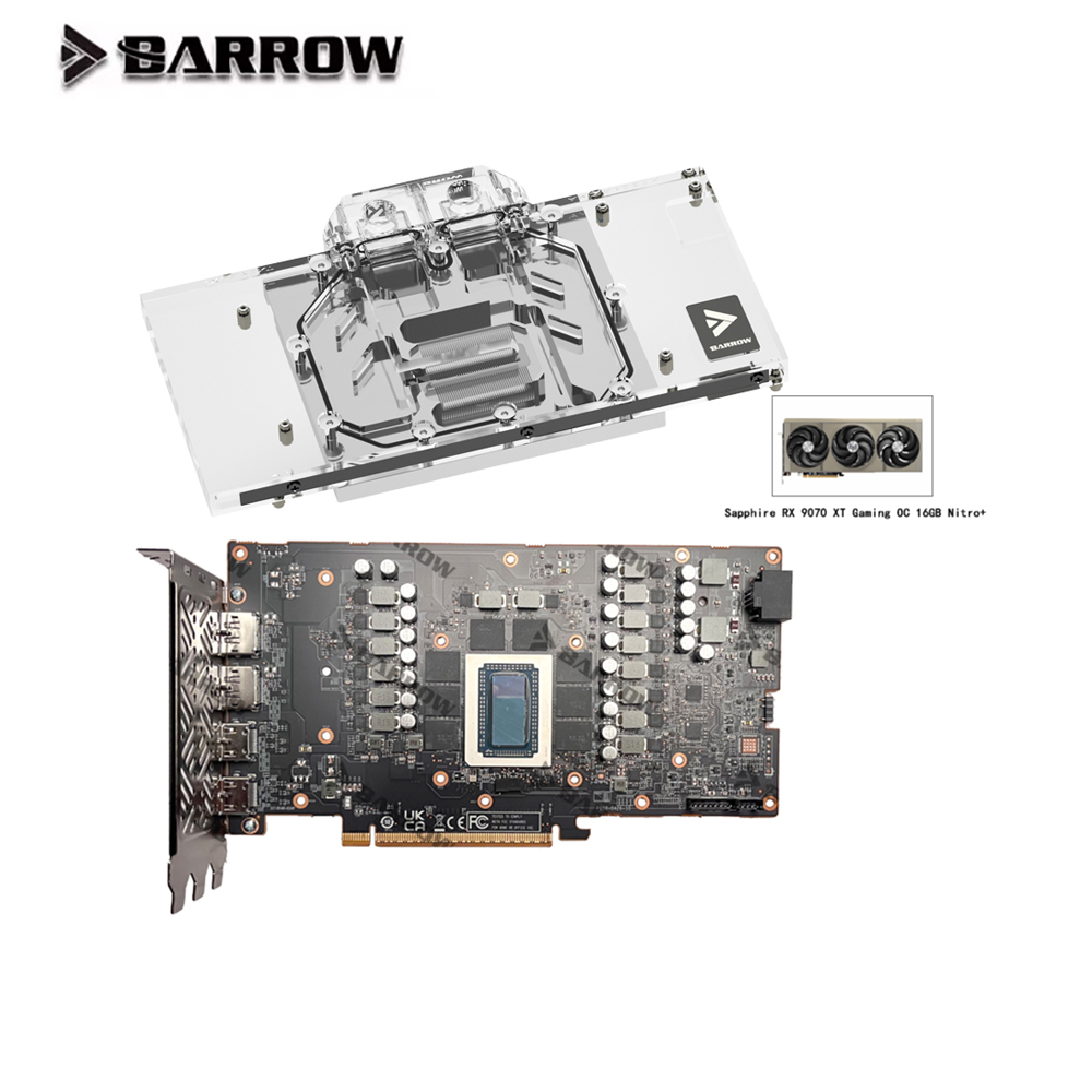 Rx 9070 16Gb - Barrow GPU Water Block per Sapphire