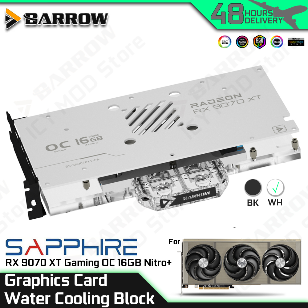 Rx 9070 16Gb - Barrow Scheda grafica Blocco di raffreddamento