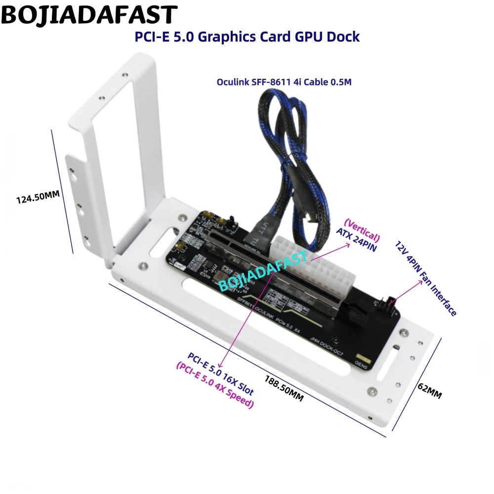 Pcie 5.0 Gpu Riser Cable - Scheda Adattatore PCI-E 5.0 16X GEN5