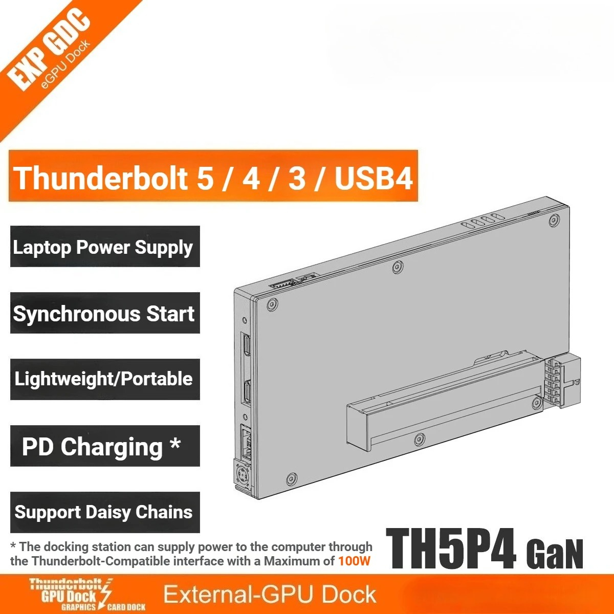 TH5P4GaN Laptop Thunderbolt 5/ - Gpu External Dock Egpu Thunderbolt 4 recensione e prezzo