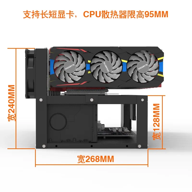 Supporto per Schede Grafiche J - Gpu Mining Rig Frame 8 Gpu recensione e prezzo