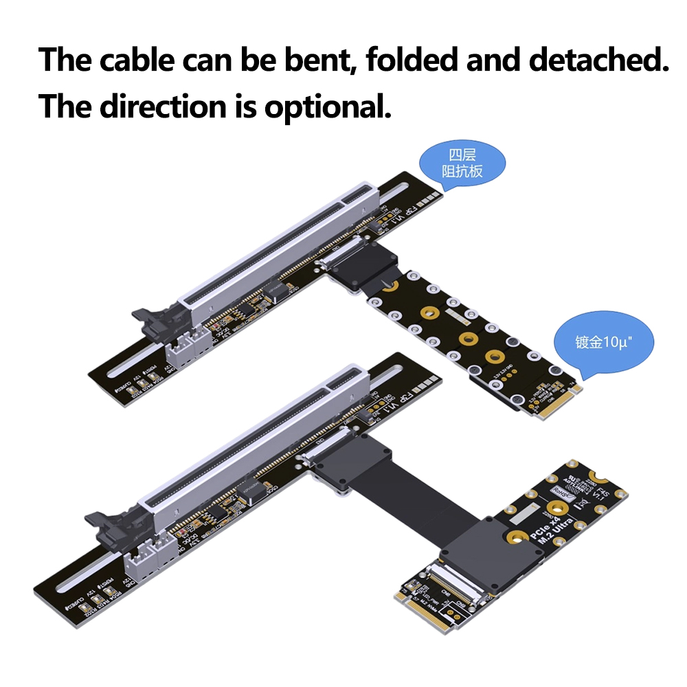 PCIe 5.0 X16 A M.2 NVMe Chiave - Pcie 5.0 Gpu Riser Cable recensione e prezzo
