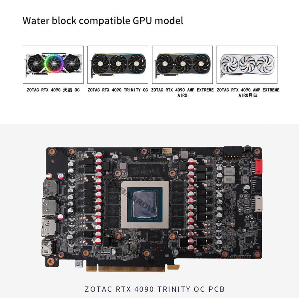 BARROW Blocco acqua per ZOTAC  - Rtx 4090 Water Block recensione e prezzo